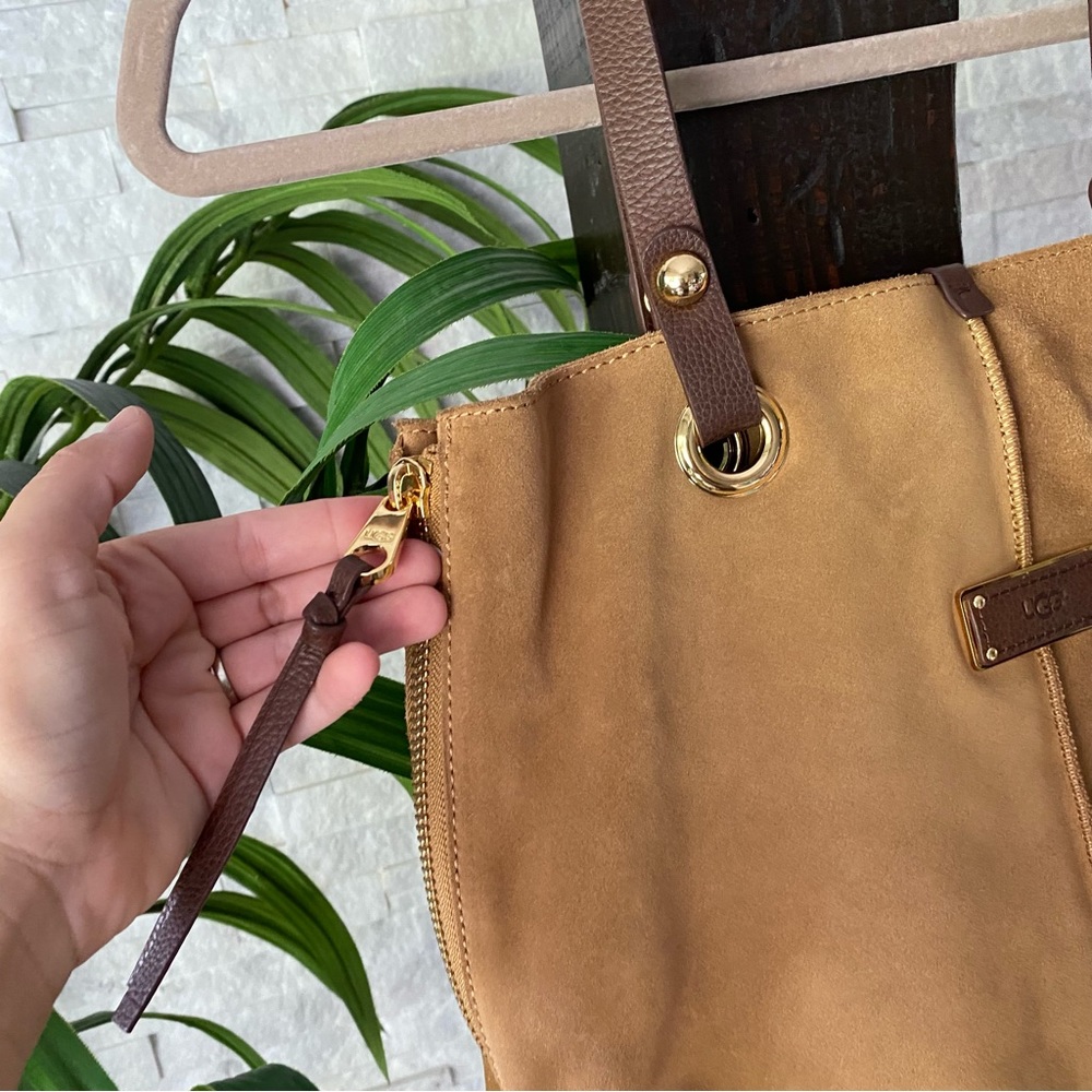 UGG Chestnut Suede “Sheldon” Tote Bag - Picture 4 of 14